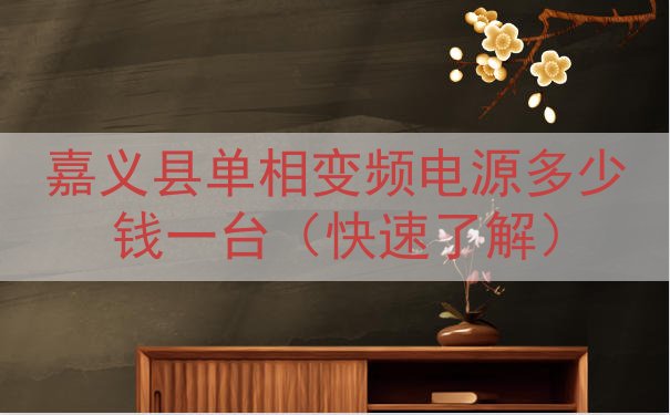 嘉义县单相变频电源多少钱一台（快速了解）